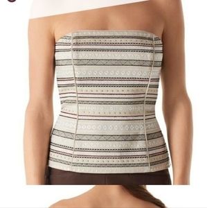 WHBM Bustier Style top, size 0. Comes with removable straps.